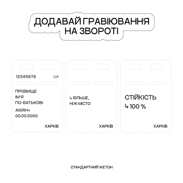 Сталевий жетон «Харків 1654» | RBTNK Артефакти міст